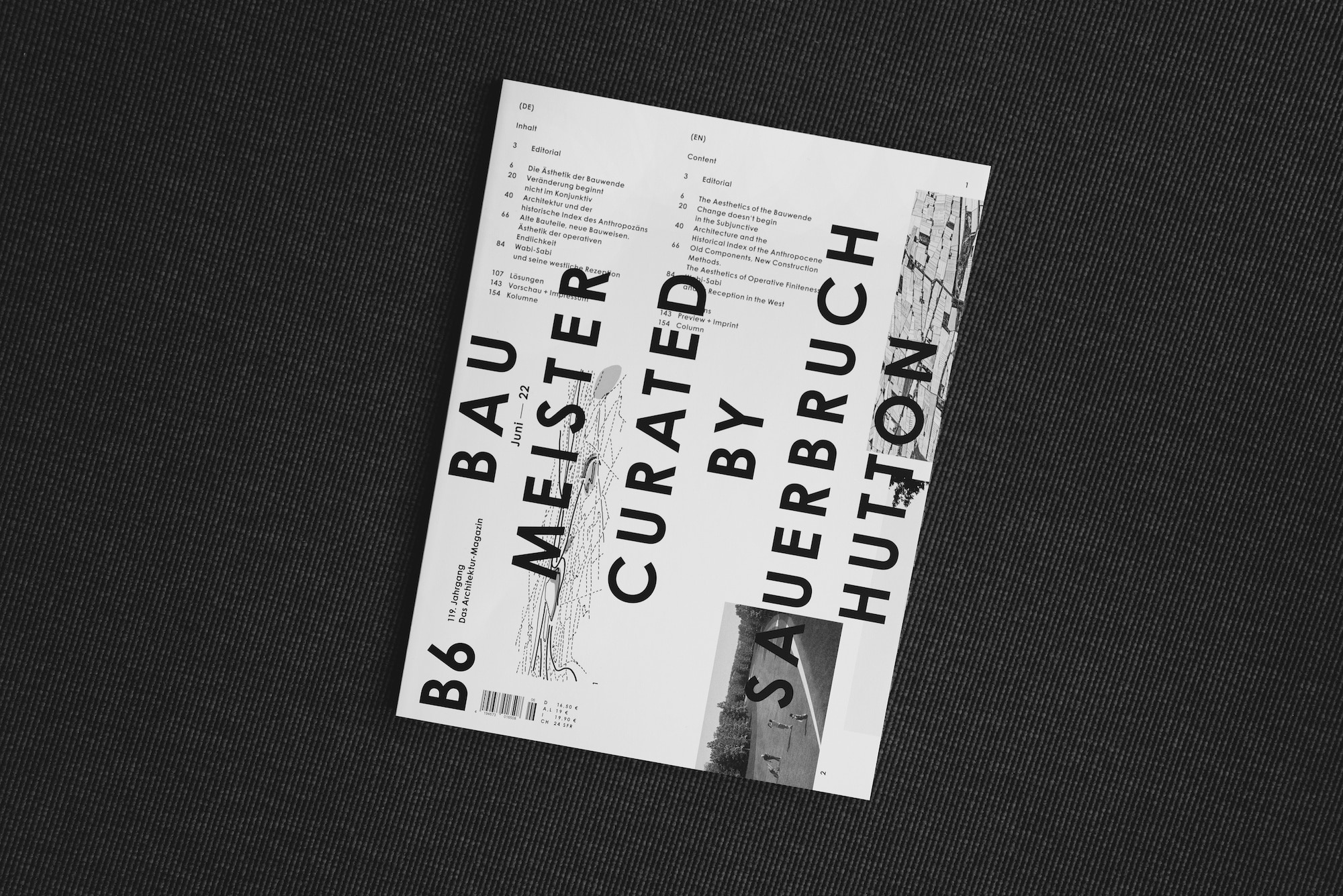 Cover Baumeister Curated by Sauerbruch Hutton