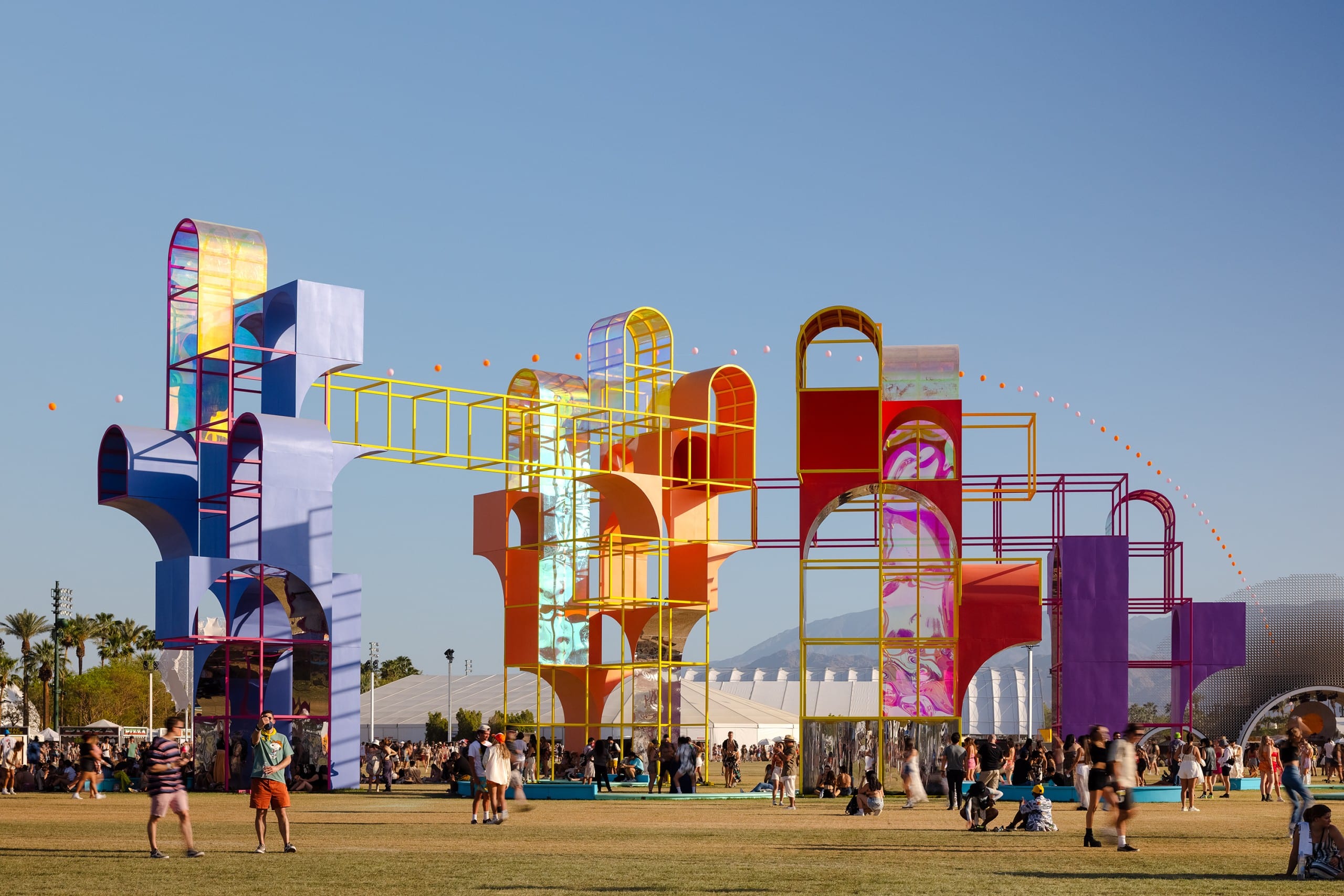 Playground von Architensions für das Coachella-Musikfestival. Foto: Lance Gerber.