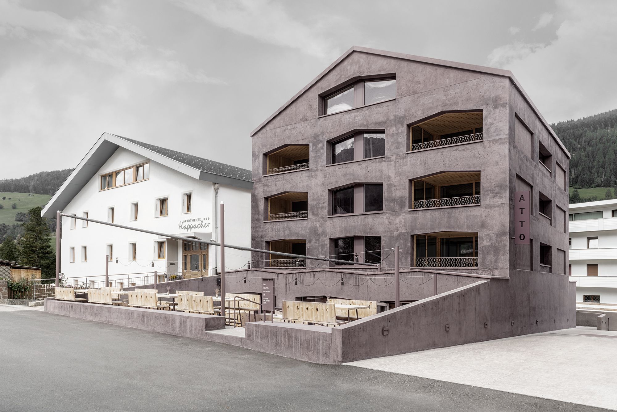 Pedevilla Architects, Atto Suites Innichen, Foto: Gustav Willeit