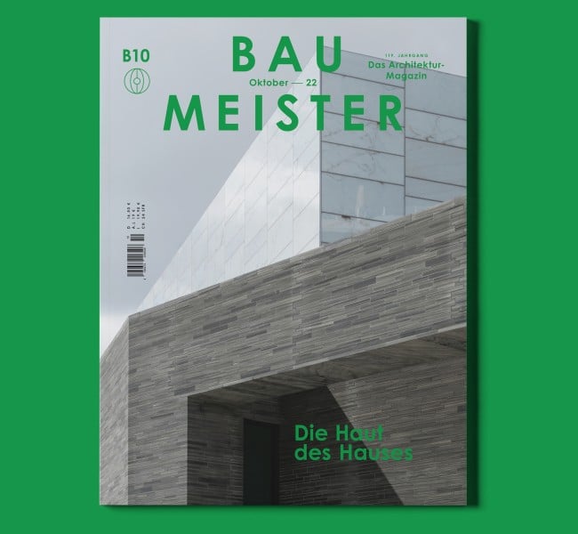 Auf dem Cover der aktuellen B10 ist ein Detail des Nationalmuseum in Oslo nach dem Entwurf von Architekt Klaus Schuwerk zu sehen. Das Foto ist von Ivar Kvaal.