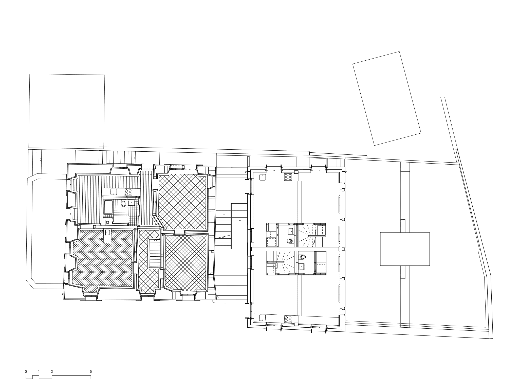 1. Obergeschoss, Zeichnung © Roman Hutter Architektur GmbH
