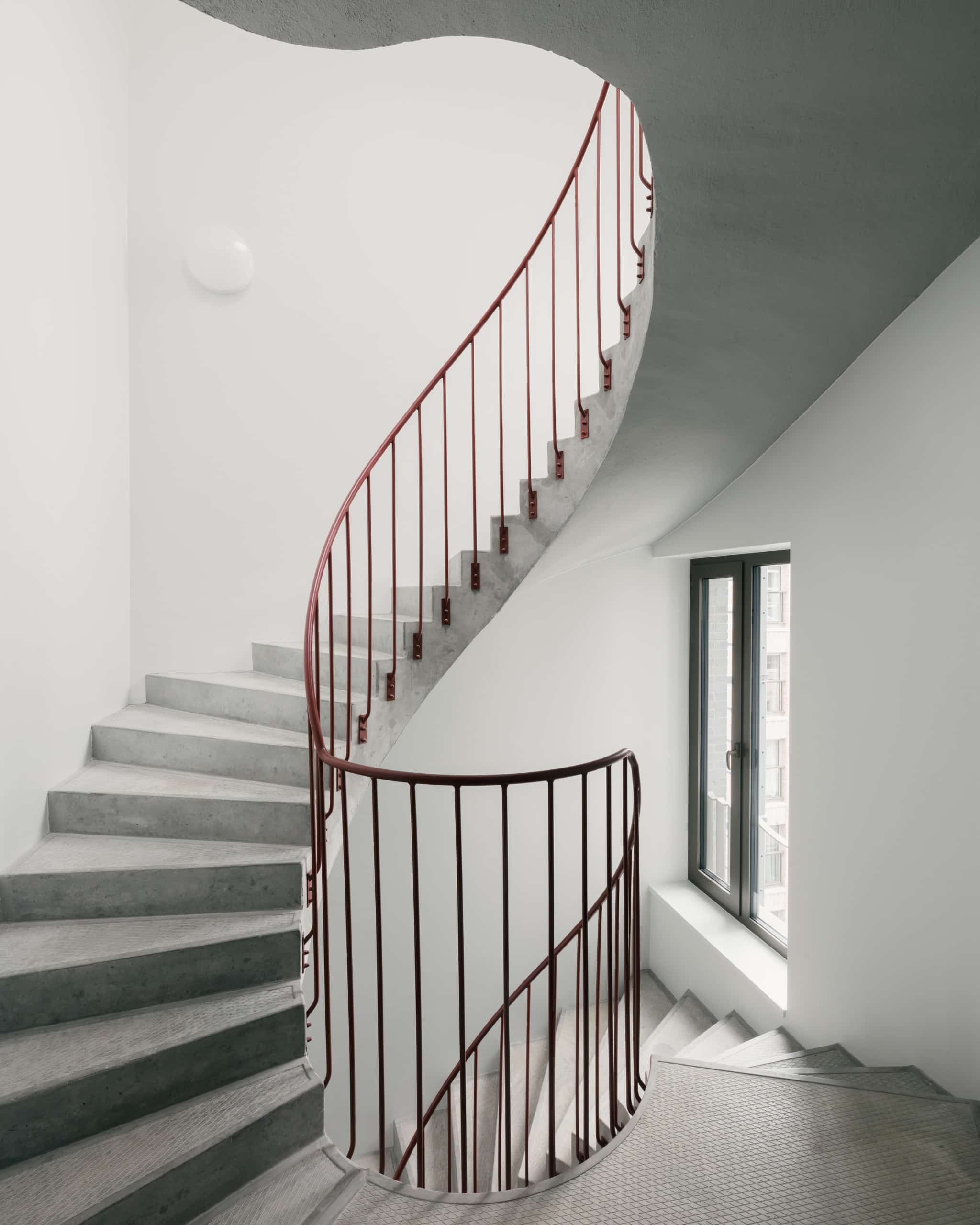 Elegante Treppen führen zu den Wohnungen. Bildquelle: Bovenbouw