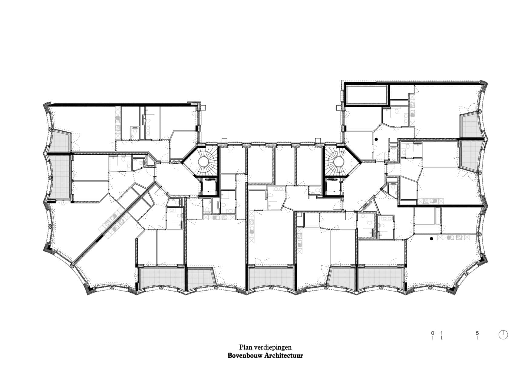 Grundriss Erstes Obergeschoss, Zeichnung: Bovenbouw Architectuur