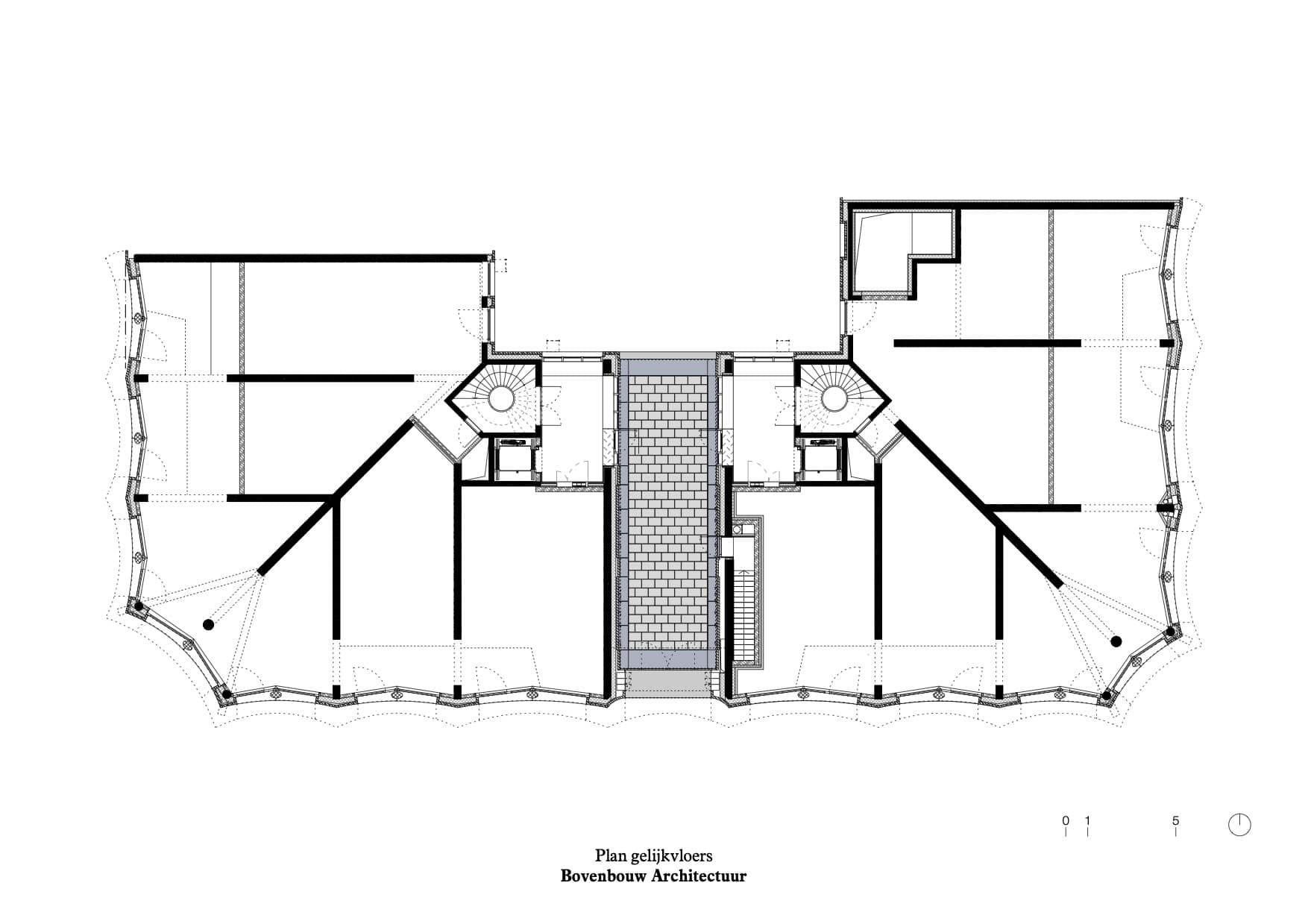 Grundriss Erdgeschoss, Zeichnung: Bovenbouw Architectuur