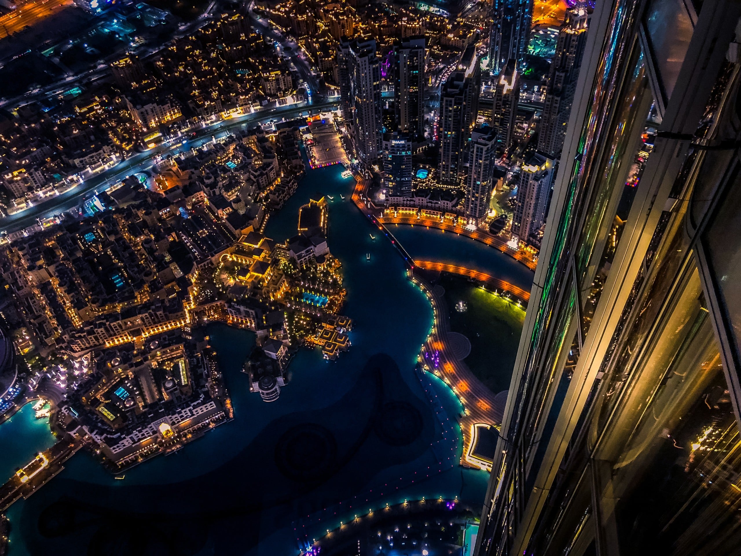 Blick von der Aussichtsplattform des Burj Khalifa. Foto: nextvoyage, CC0, via Wikimedia Commons