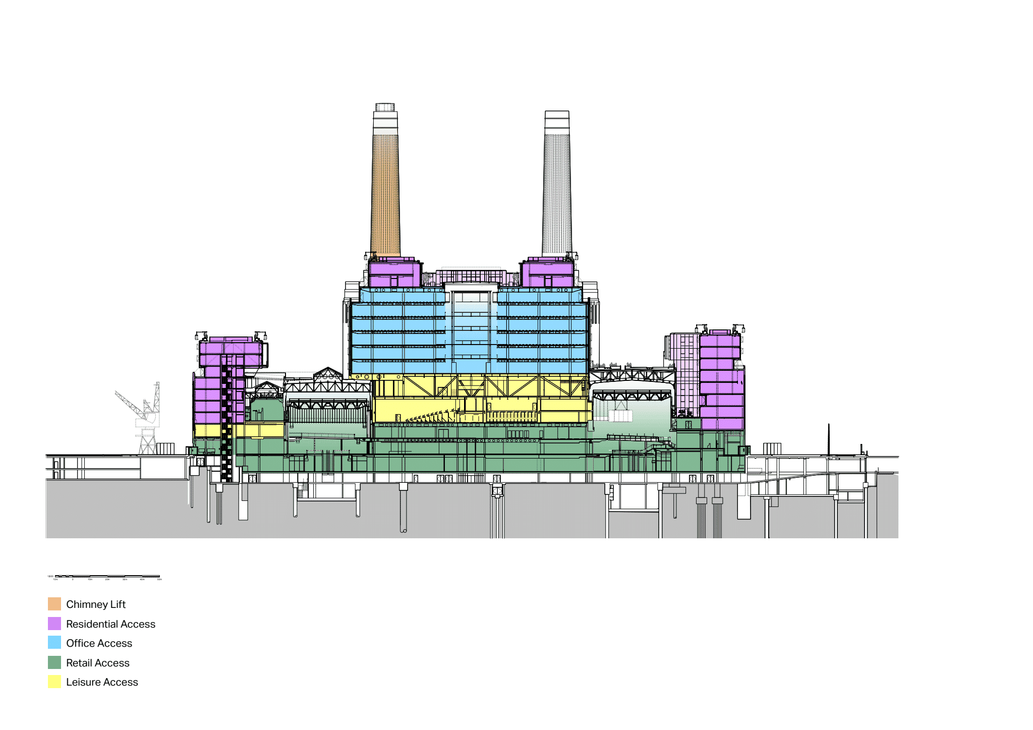 Battersea Power Station, Zeichnungen: WilkinsonEyre
