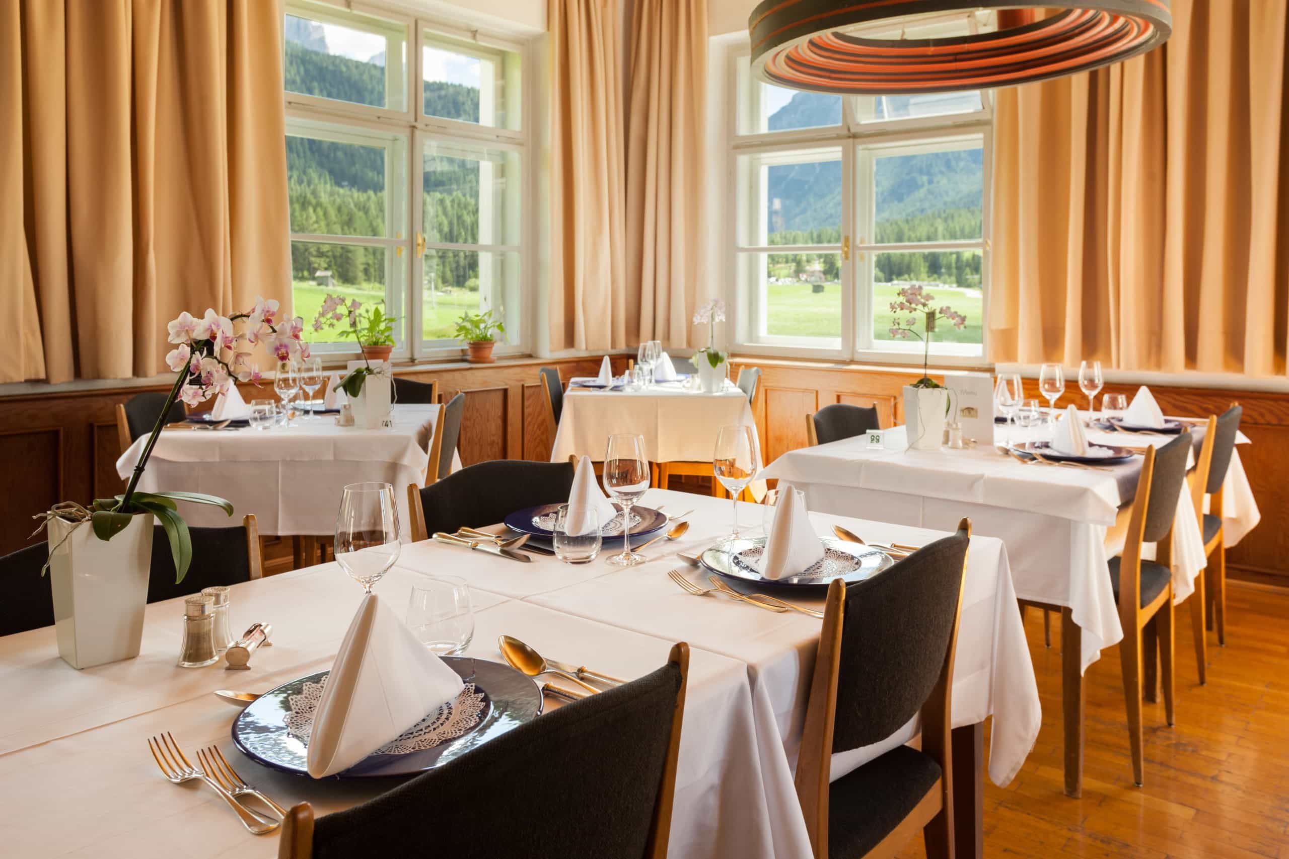 Der Speisesaal, Foto: © Hotel Drei Zinnen