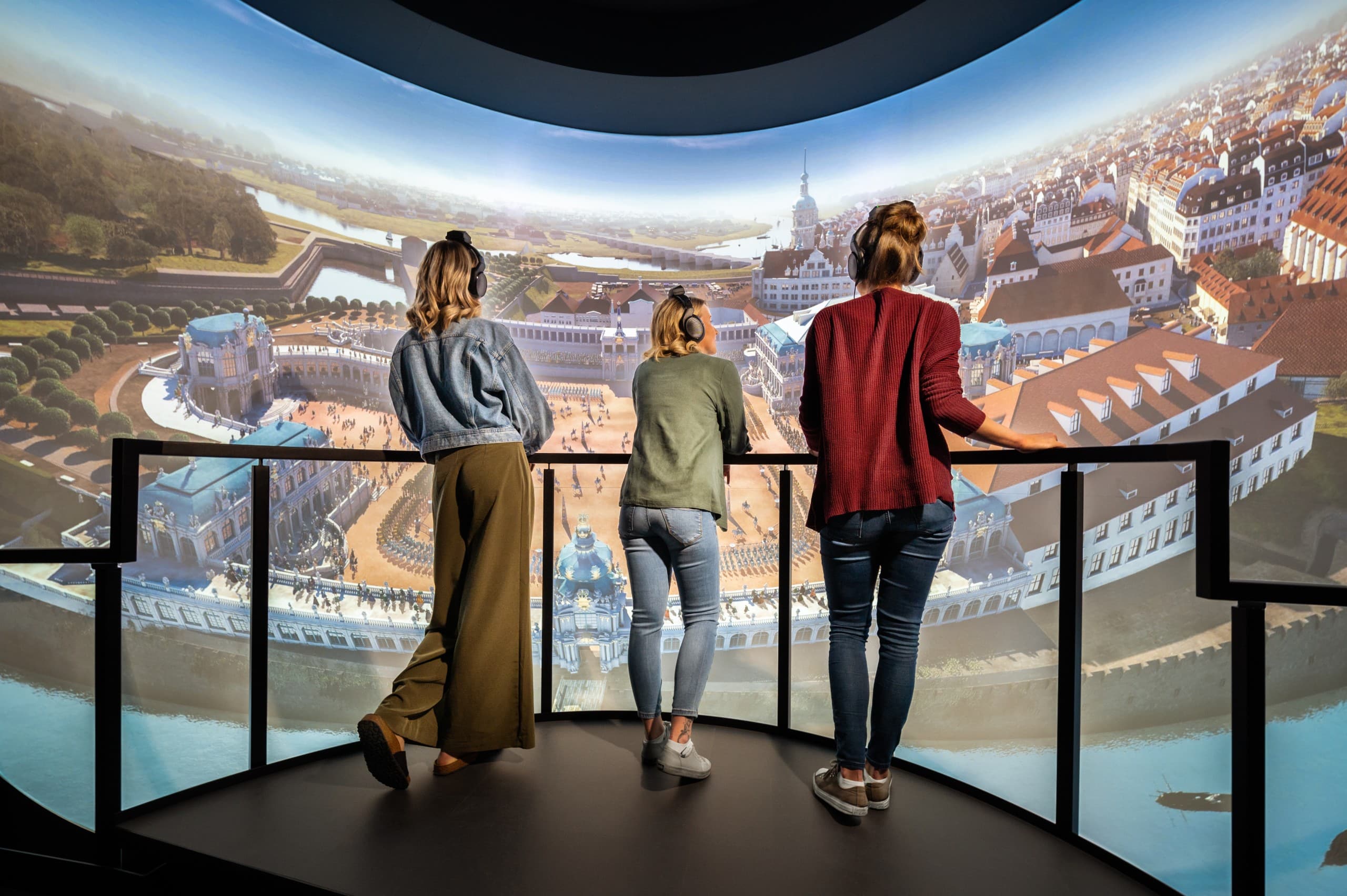 Die dauerhafte Ausstellung „Zwinger Xperience“, in der man den Komplex virtuell erleben kann, Foto: Thomas Schlorke, www.schloesserland-sachsen.de
