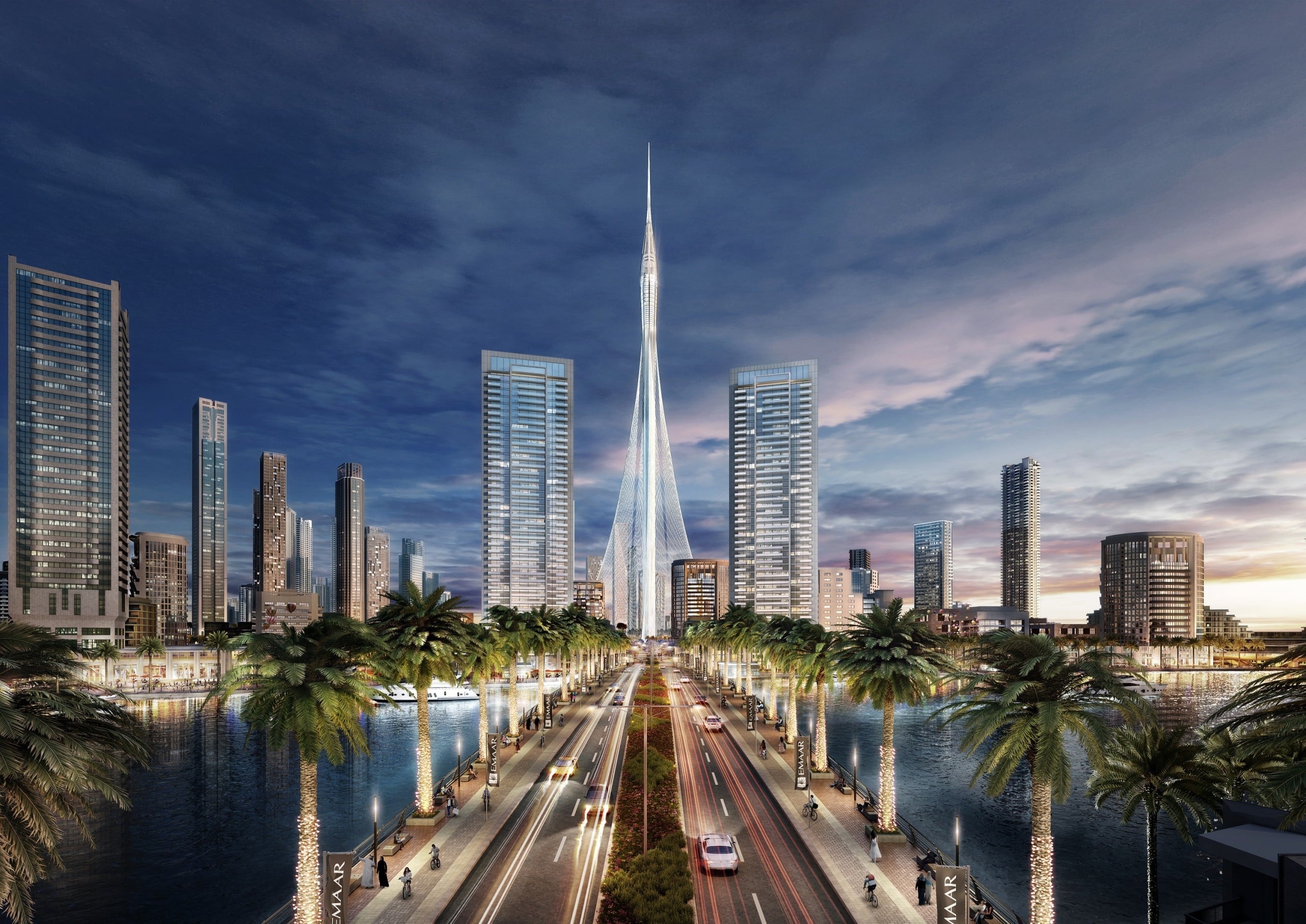 Der geplante Dubai Creek Tower, Bild: EMAAR