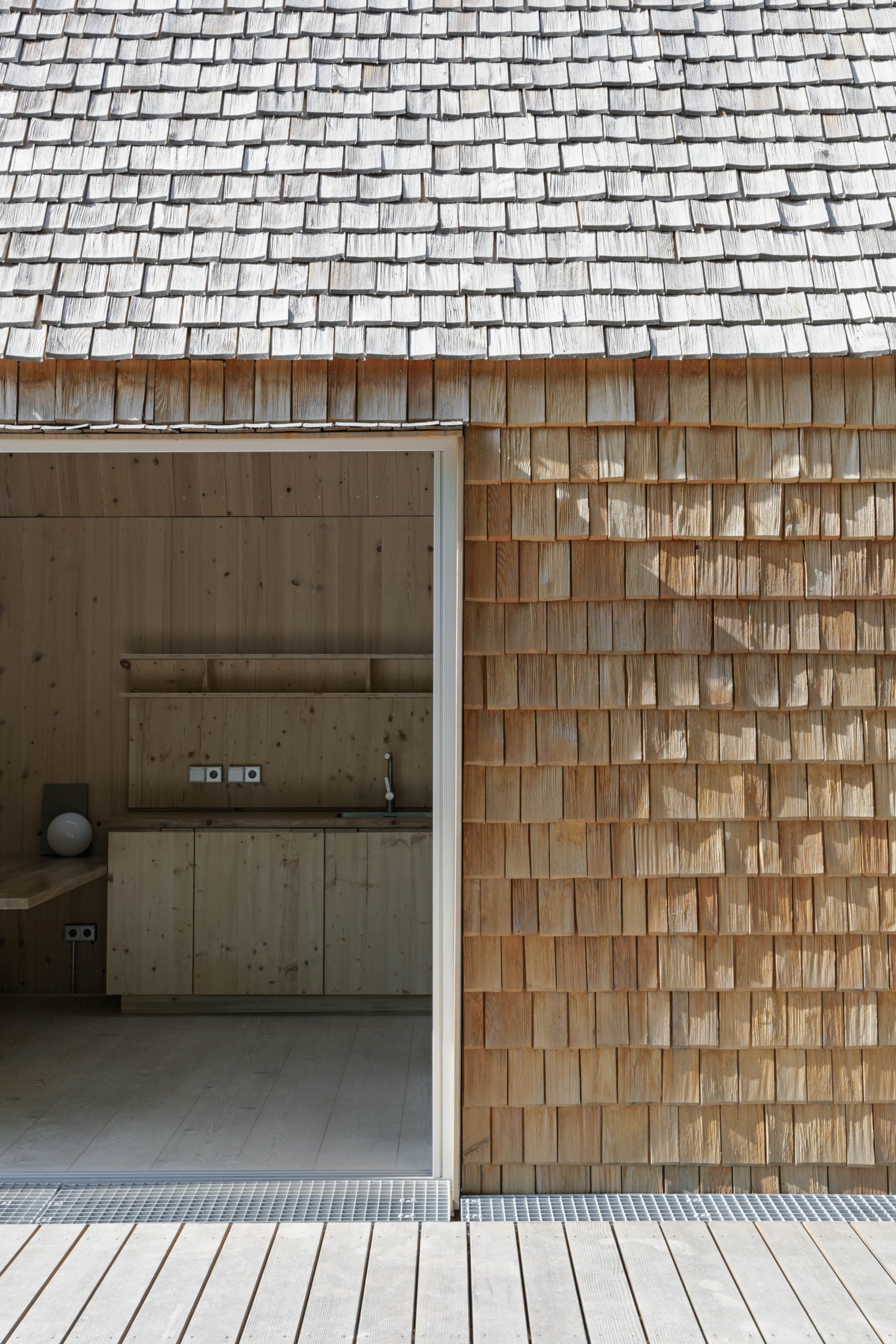 Blick in die Küsse „des tiny timber house", Foto: Christoph Engel