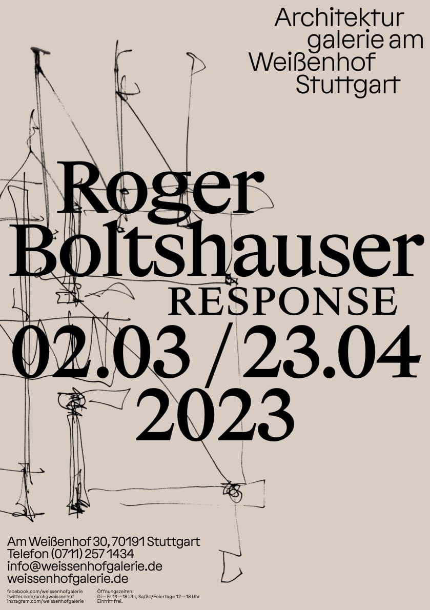 Eine Ausstellung zu Roger Boltshauser in der Stuttgarter Weißenhofsiedlung im März und April zeigt seine Auseinandersetzung mit dem Lehmbau. Skizze: Roger Boltshauser