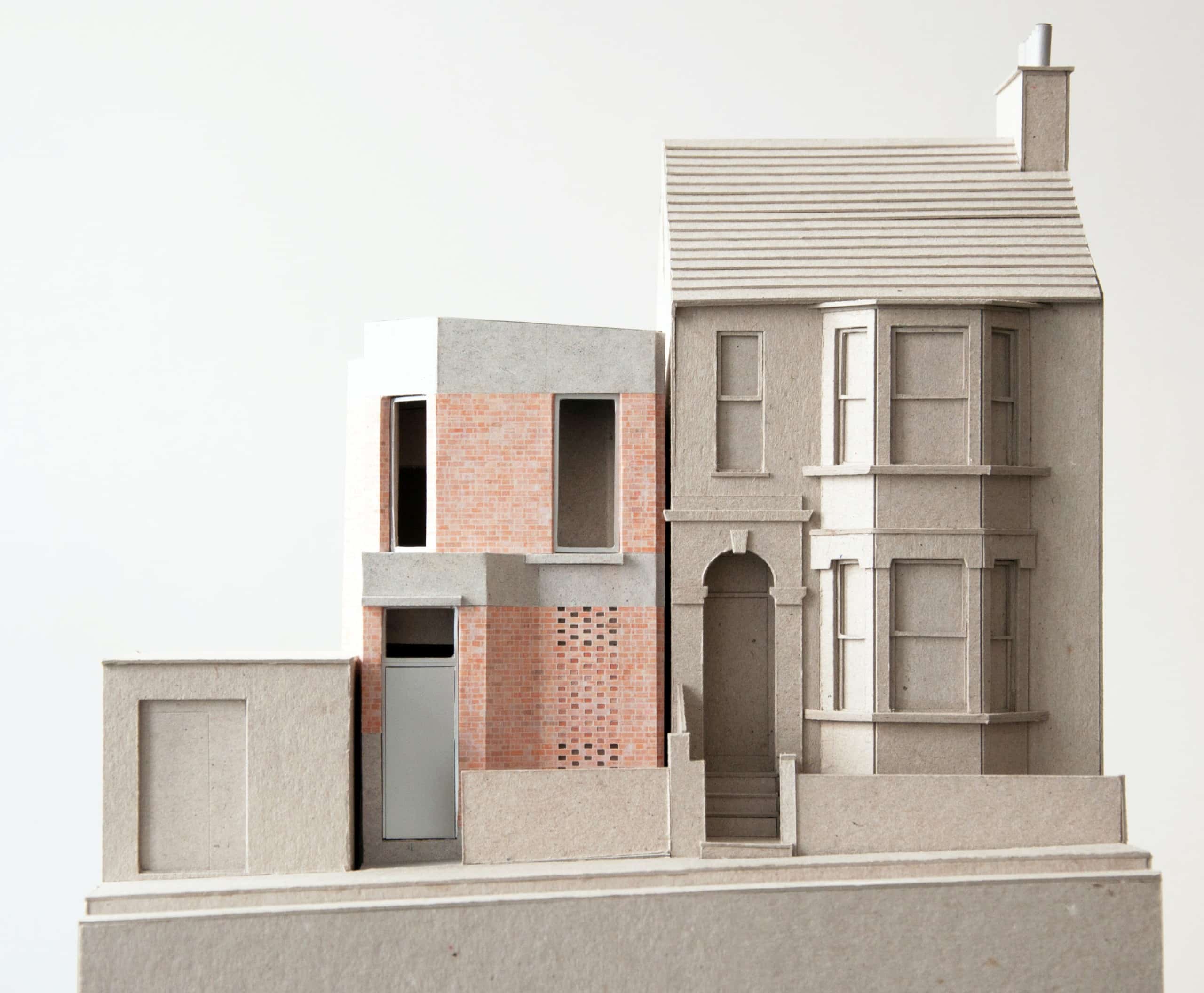 Das Corner Fold House von Whittaker Parsons, Modell: Whittaker Parsons