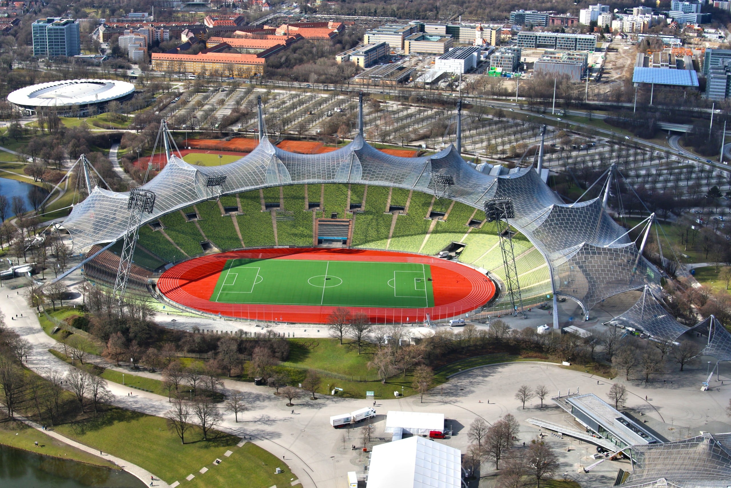 Das Olympiastadion München aus der Vogelperspektive. Foto: Pxhere