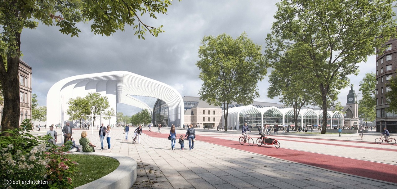 Der neue Hachmannplatz soll deutlich mehr Raum am Hamburger Hauptbahnhof bieten. Bildquelle: bof architekten
