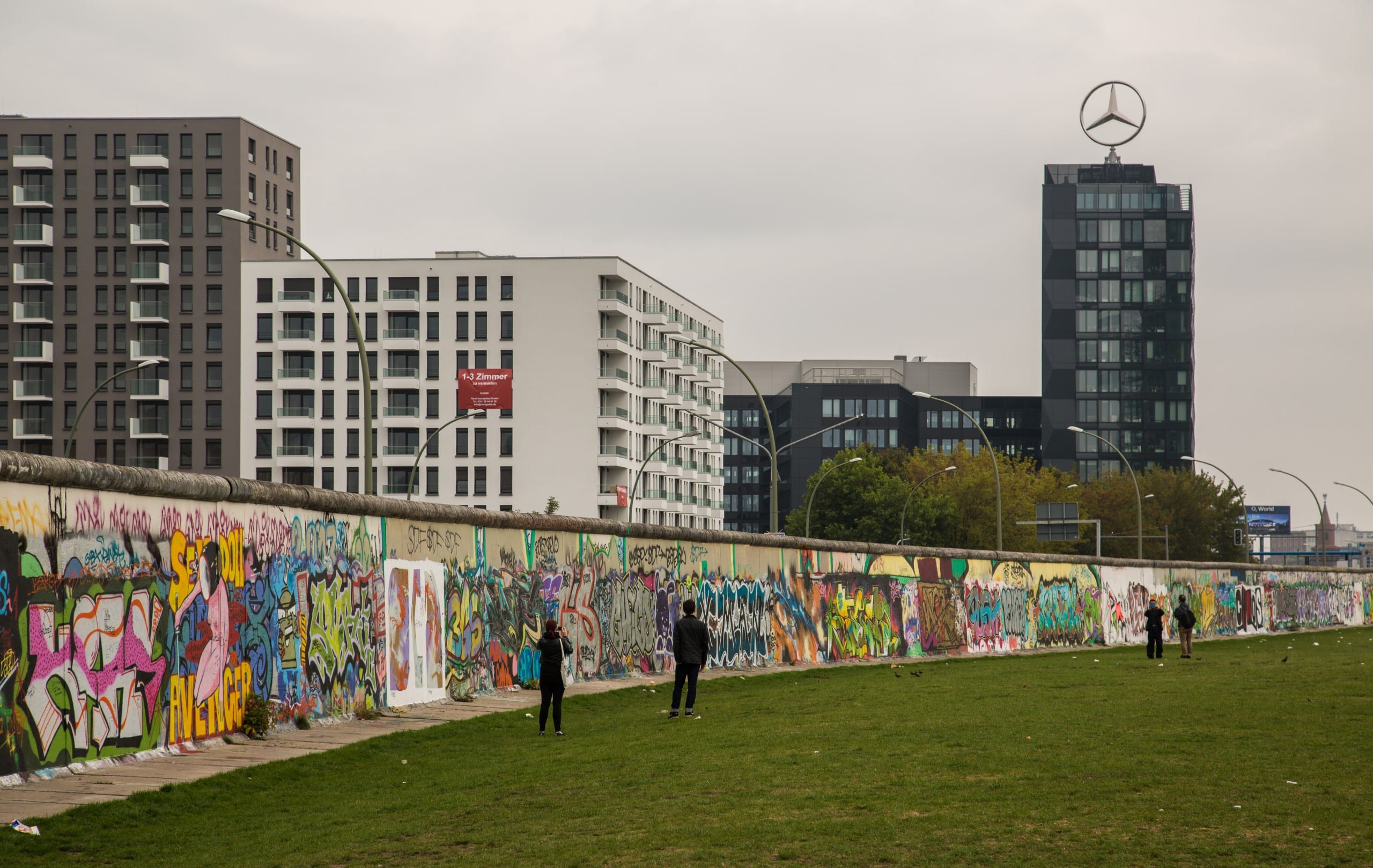 Die Mauer um West-Berlin war insgesamt über 156 Kilometer lang. Bildquelle: Tony Webster from Portland, Oregon, United States, CC BY 2.0 , via Wikimedia Commons