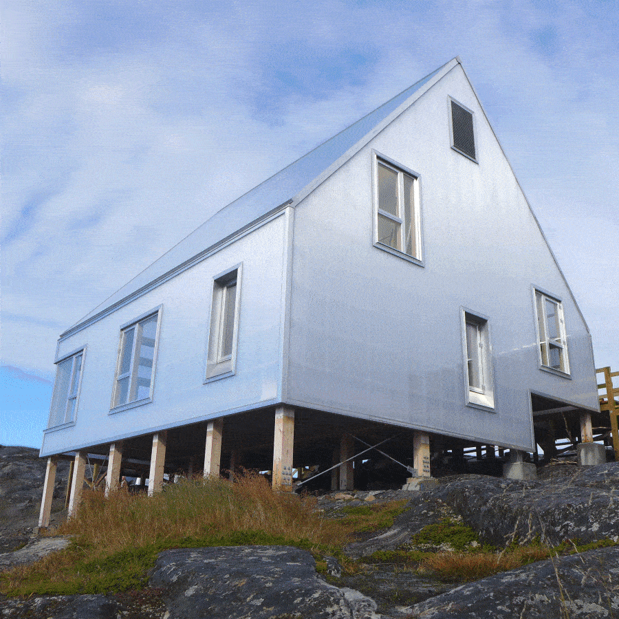 Mit dem „House Nuuk“ von Vandkunsten wird eine doppelte Gebäudehülle eingesetzt, mit der das Leben in arktischer Umgebung erforscht wird. Fotos: © Tegnestuen Vandkunsten