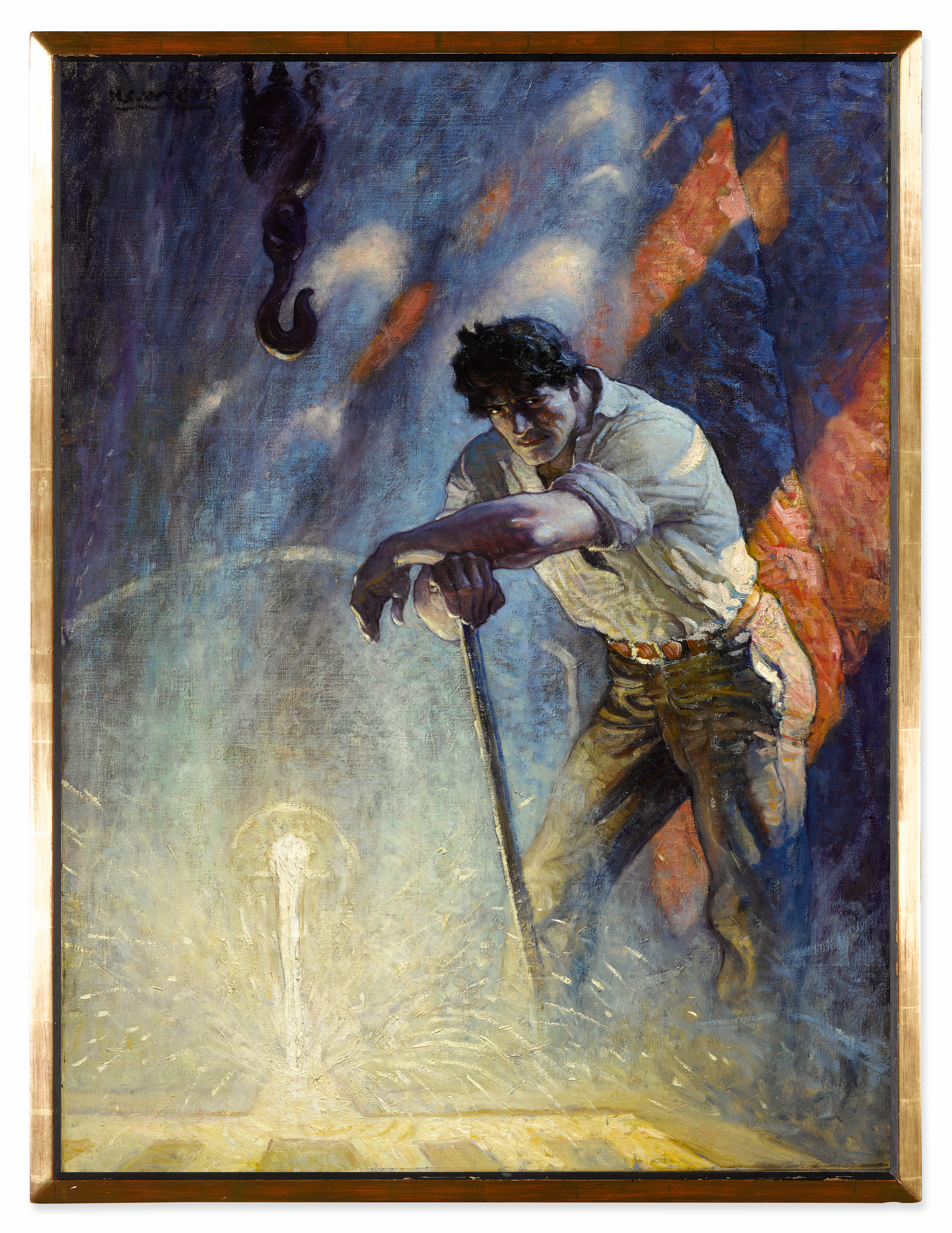 N. C. Wyeth, “Slag was a figure for sculptors” (1918), illustration for “The Mildest-Mannered Man,” Everybody’s Magazine, 1919, Lucas Museum of Narrative Art, Los Angeles