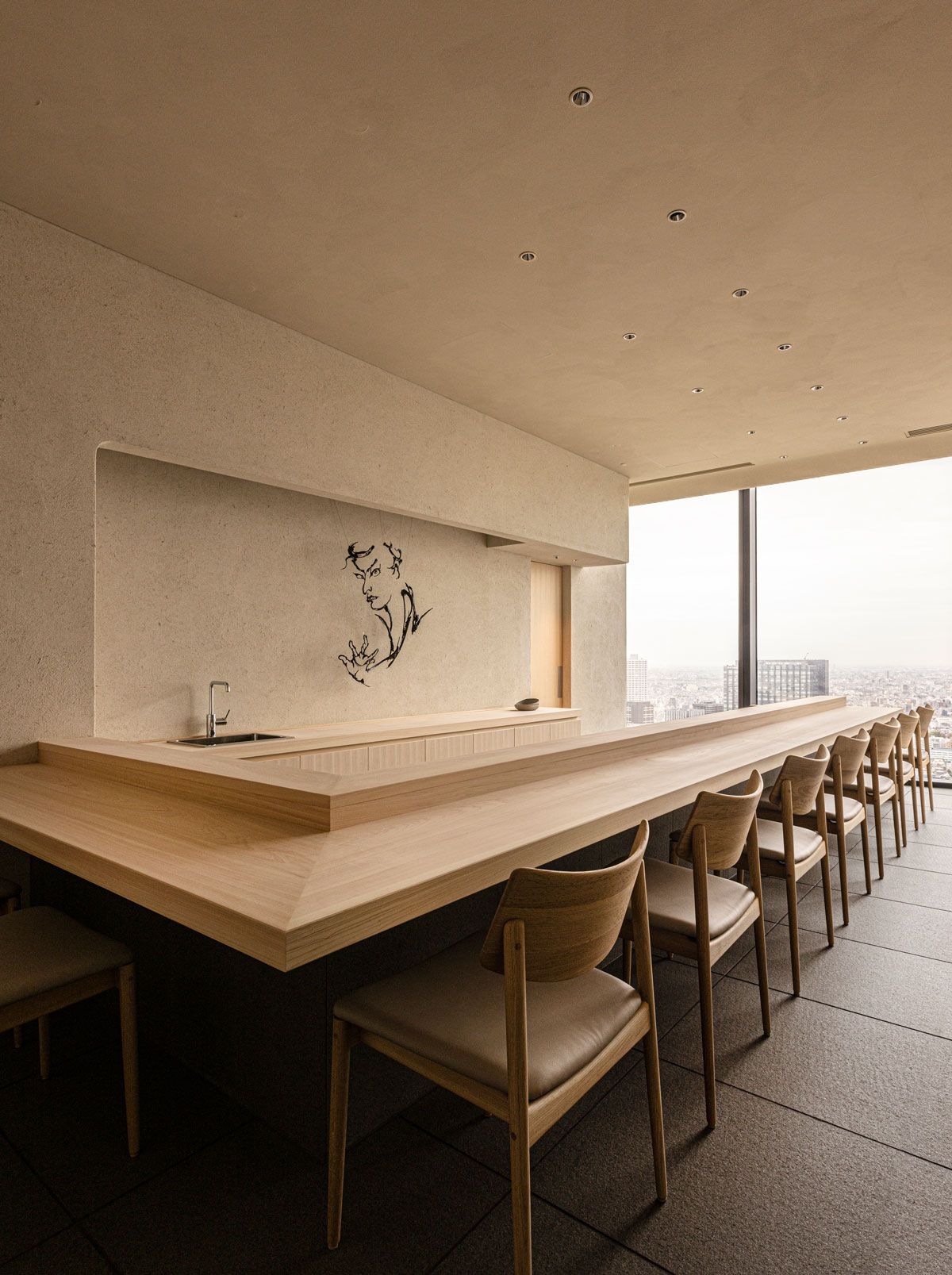 Im Hotel Bellustar in Tokio haben Norm Architects und Keiji Ashizawa Design vereint Minimalismus und ehrliches Design mit einer tollen Aussicht. Foto: Jonas Bjerre-PoulsenNacása & Partners Inc.